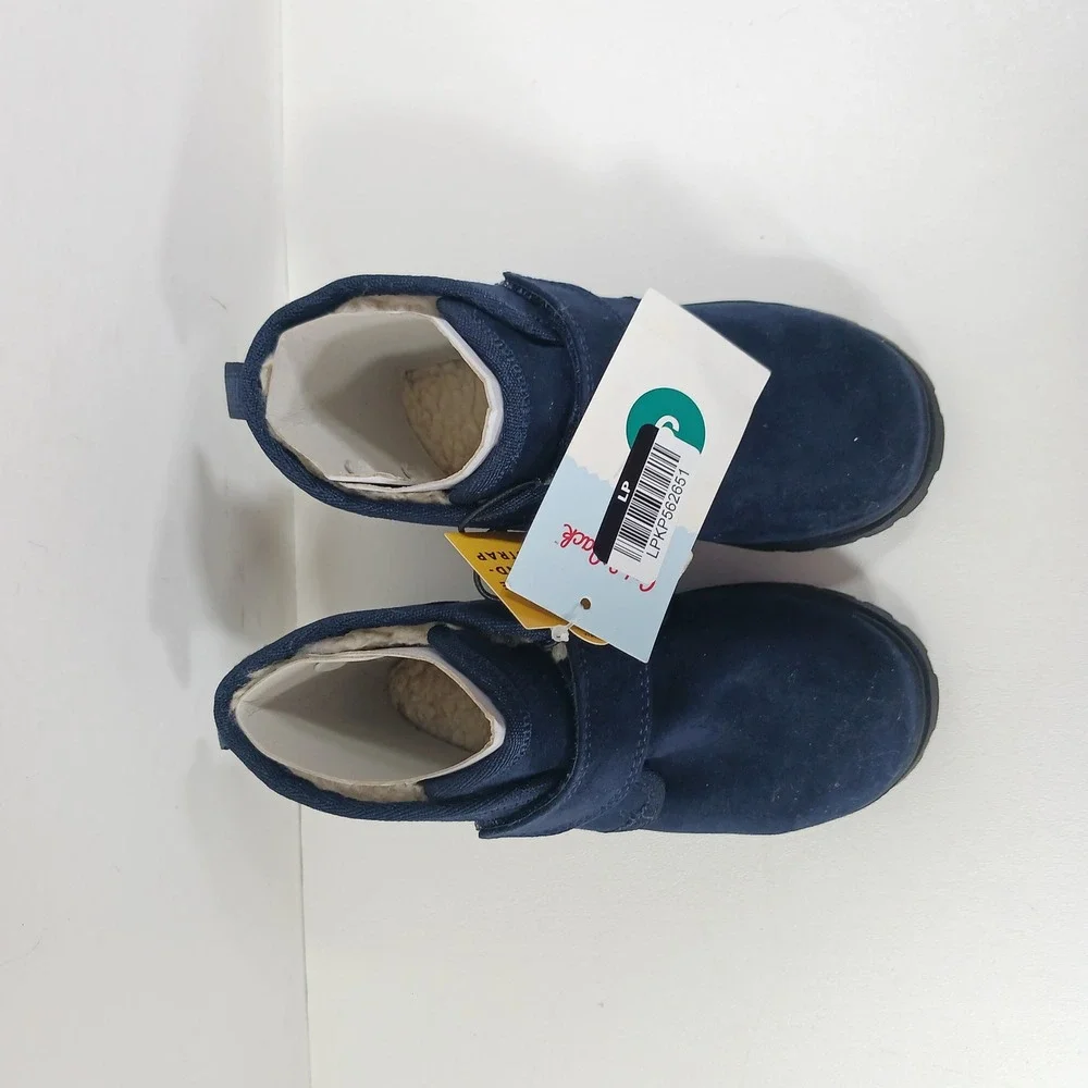 Cat & Jack Magnus Toddler Boys Navy Blue Faux Suede Chukka Boots Size 9 NWT